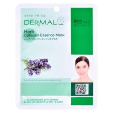 Korejska sheet maska za umirivanje kože lica DERMAL Herb Collagen Essence 23g